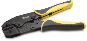 Titan Tools 11477 Ratcheting Wire Terminal Crimper Tool for Insulated Terminals
