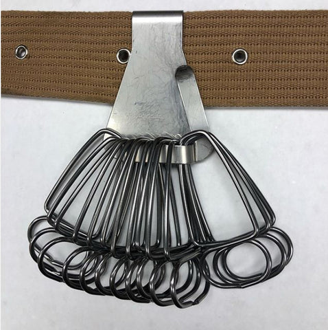 Image of Collins Tool Company Miter Spring Clamps 12 PACK + Belt Clamp Clip - MADE IN THE USA