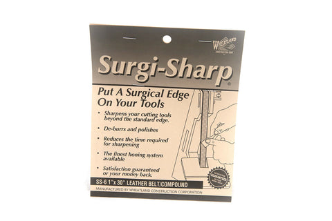 Image of NEW Sharpening 1x30 Leather Honing Strop Belt Compound Included Surgi Sharp